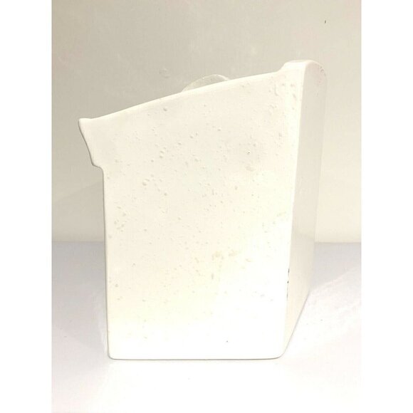 VINTAGE HERSHEY 1985 Canister Off White Brown Country Village With Lid Container - Picture 6 of 7